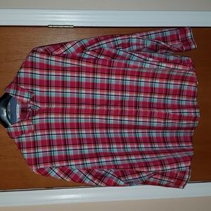Allison Daley Button Down Top, Size 18, Plaid (B1)